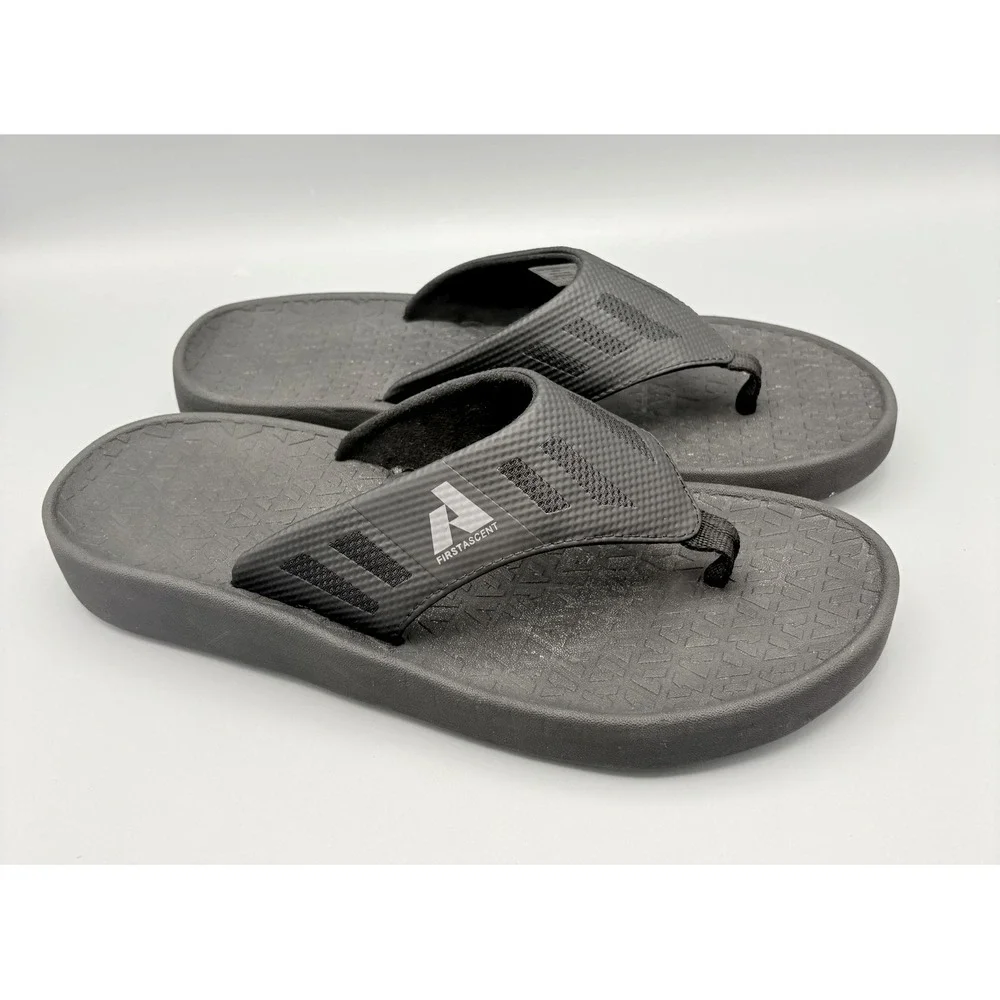 Eddie Bauer First Ascent Flip Flops Sandals Men's Size 11 Black Cushioned